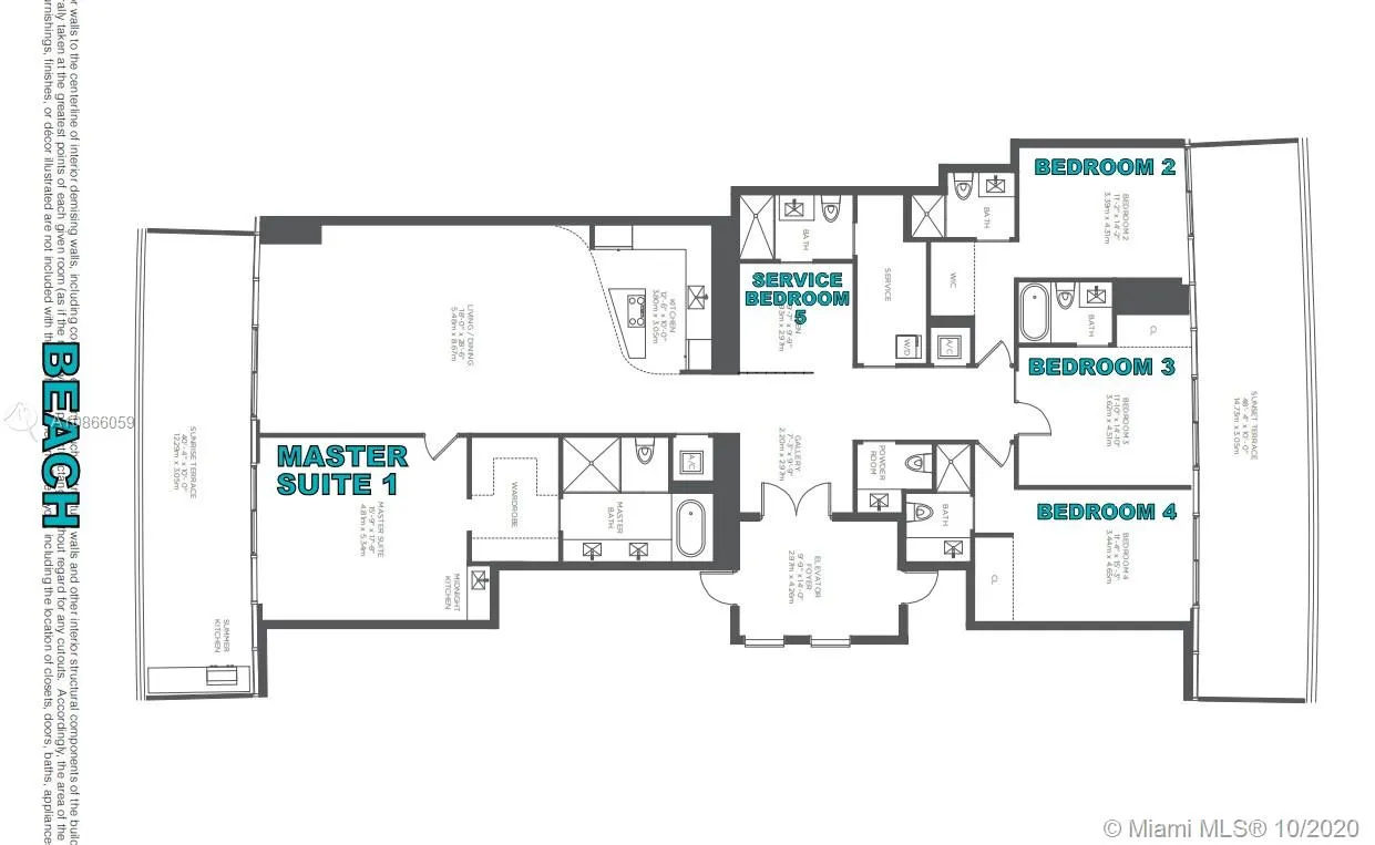 5 bedroom 5 bath for sale at 18975 Collins Ave # 3202, Sunny Isles Beach FL 33160