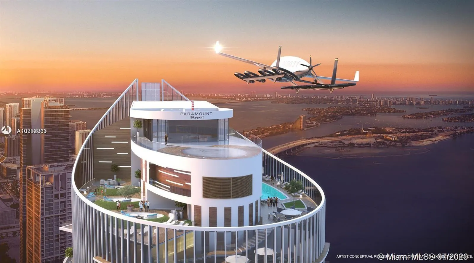 2 bedroom 3 bath for sale at 851 NE 1st Ave # 3903, Miami FL 33132