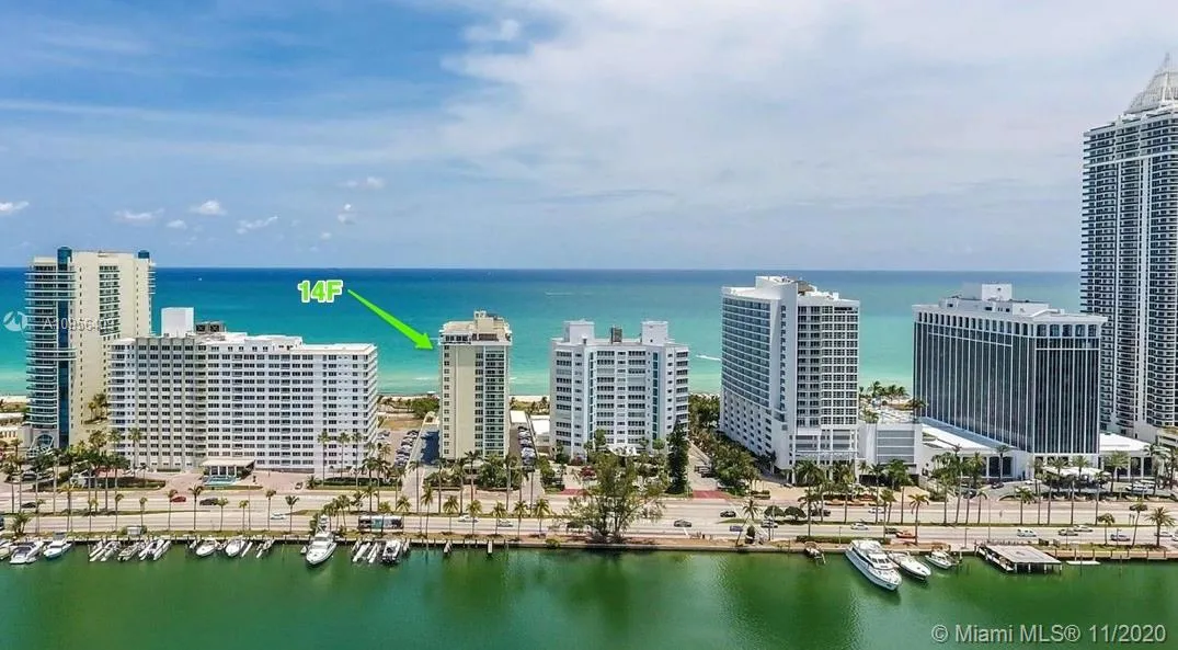 2 bedroom 2 bath for sale at 5001 Collins Ave # 14F, Miami Beach FL 33140