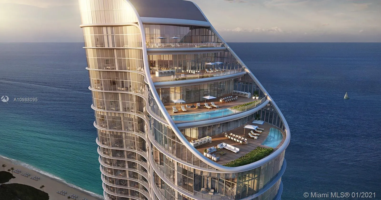 2 bedroom 2 bath for sale at 15701 Collins Ave # 4604, Sunny Isles Beach FL 33160