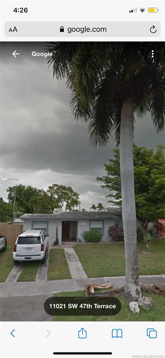 3 bedroom 2 bath for sale at 11021 SW 47th Ter, Miami FL 33165