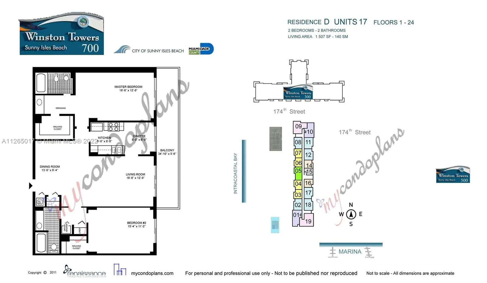 290 174th St # 517, Sunny Isles Beach FL 33160