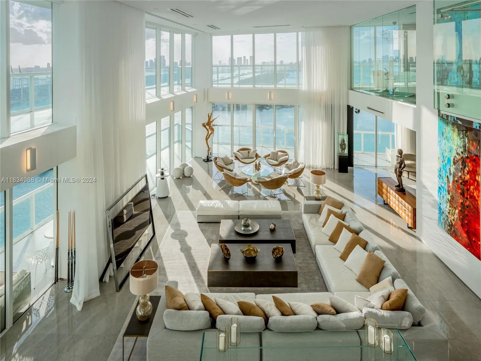 7 bedroom 7 bath for rent at 450 Alton Rd, Miami Beach FL 33139