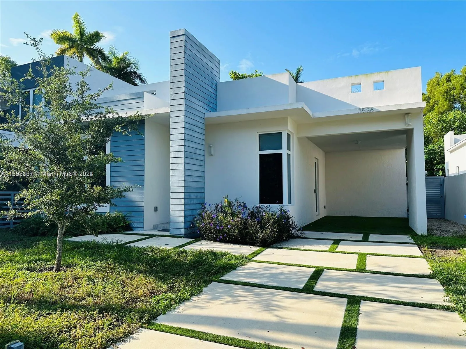 4 bedroom 3 bath for rent at 3586 Franklin Ave, Miami FL 33133