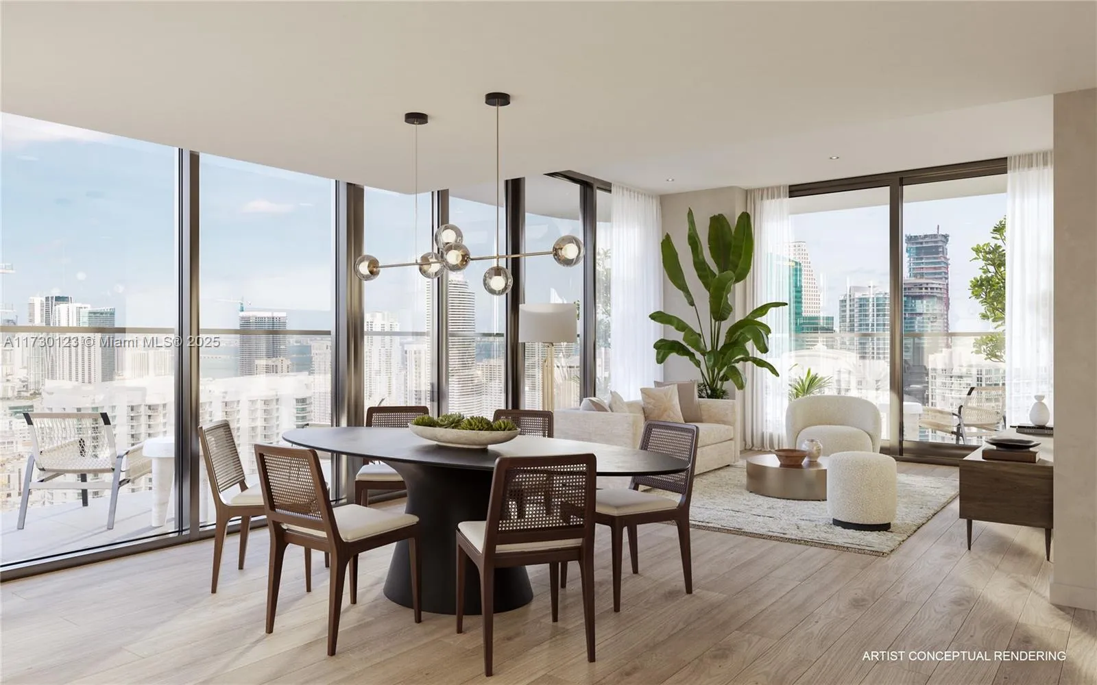 3 bedroom 3 bath for sale at 99 SW 7th St # 3901, Miami FL 33131