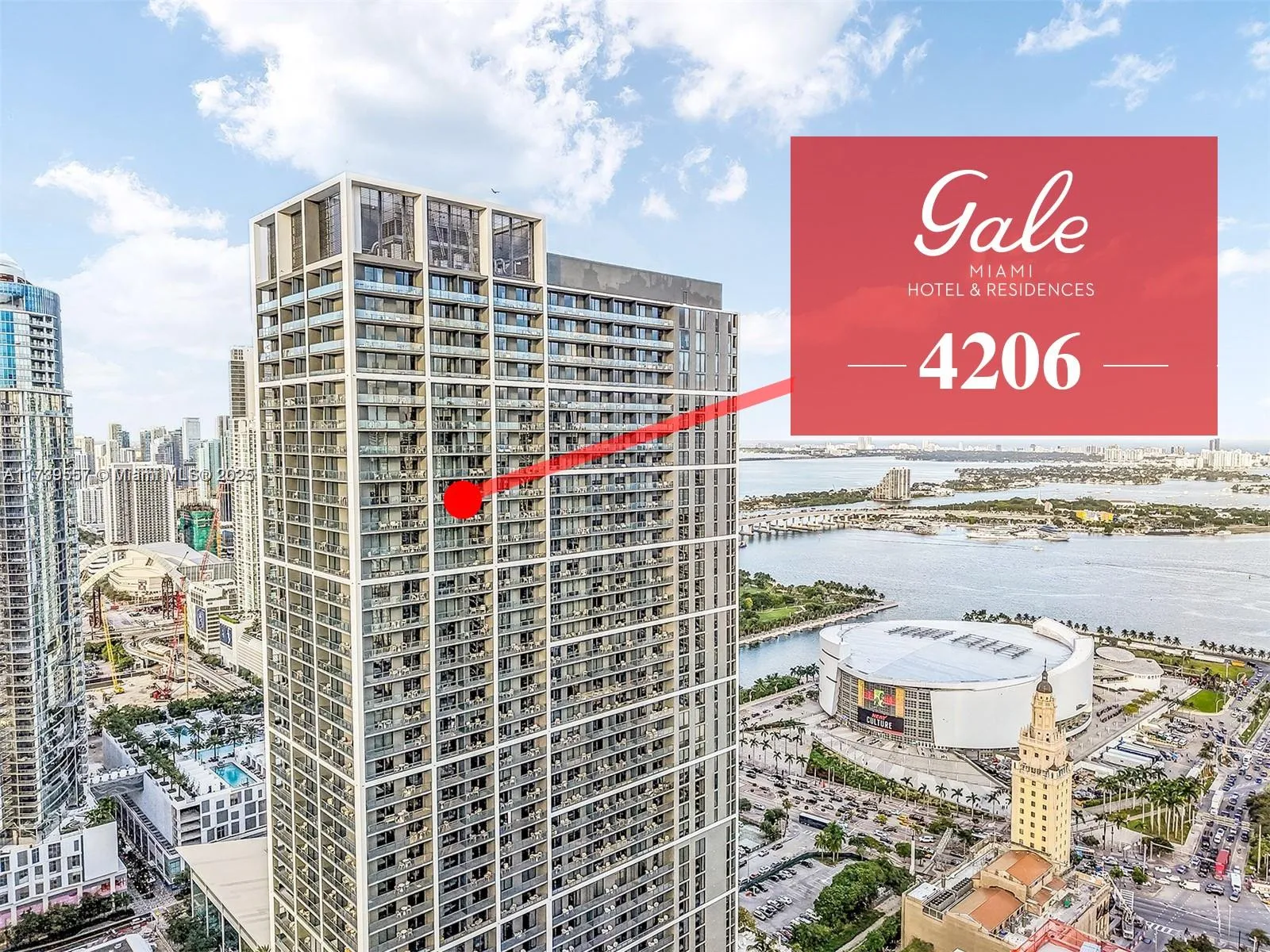 1 bath for sale at 601 NE 1st Ave # 4206, Miami FL 33132