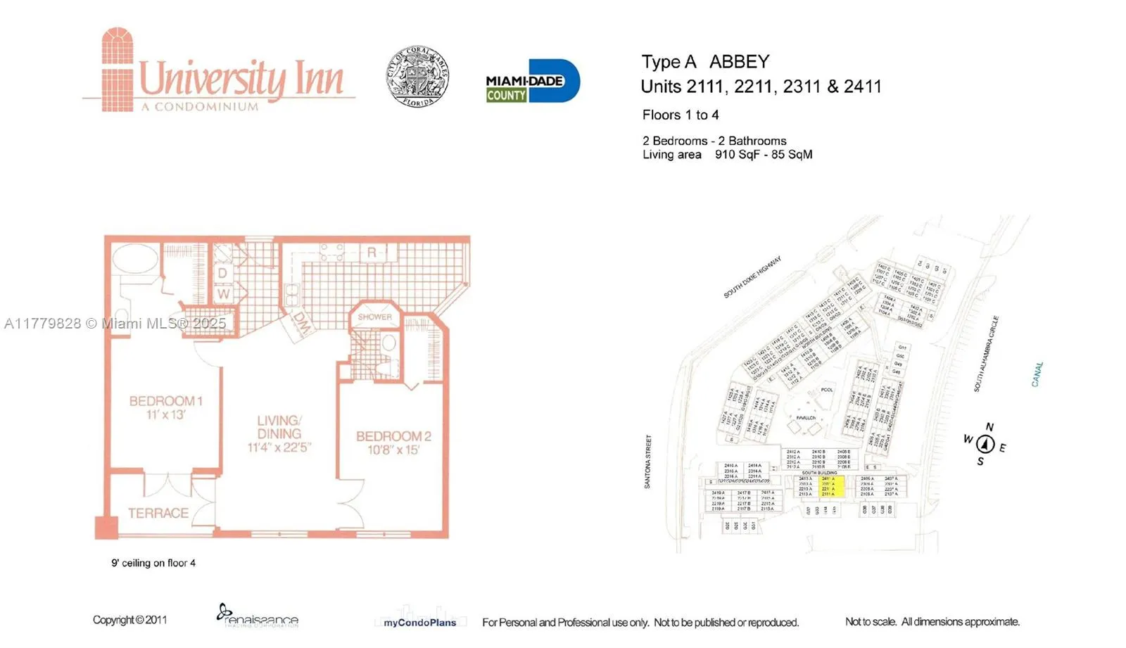 1280 S Alhambra Cir # 2211, Coral Gables FL 33146