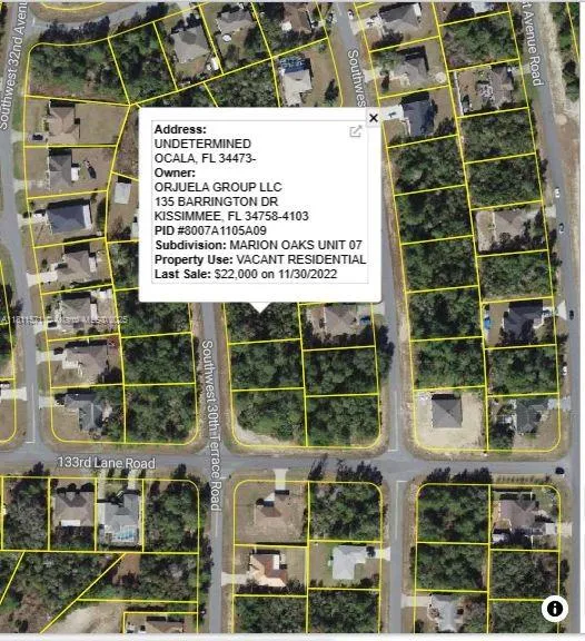 Land/Boat Docks for sale at UNDETERMINED Ocala, Ocala FL 34473