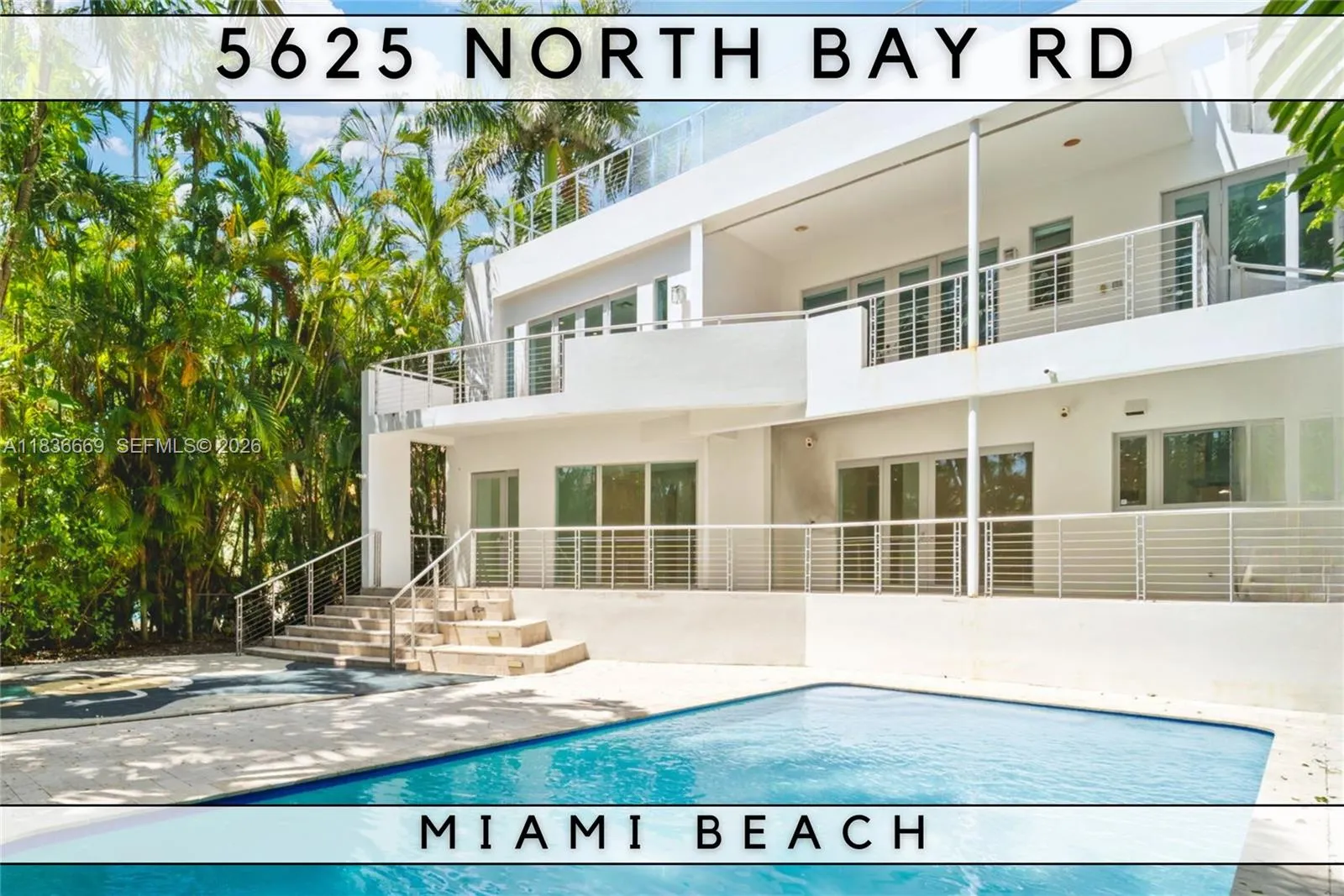 4 bedroom 4 bath for sale at 5625 N Bay Rd, Miami Beach FL 33140