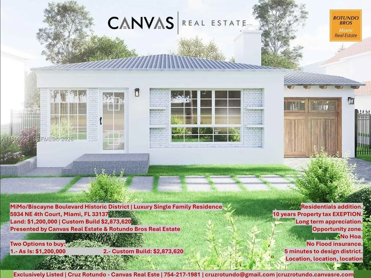 4 bedroom 4 bath for sale at 5934 NE 4th ct, Miami FL 33137