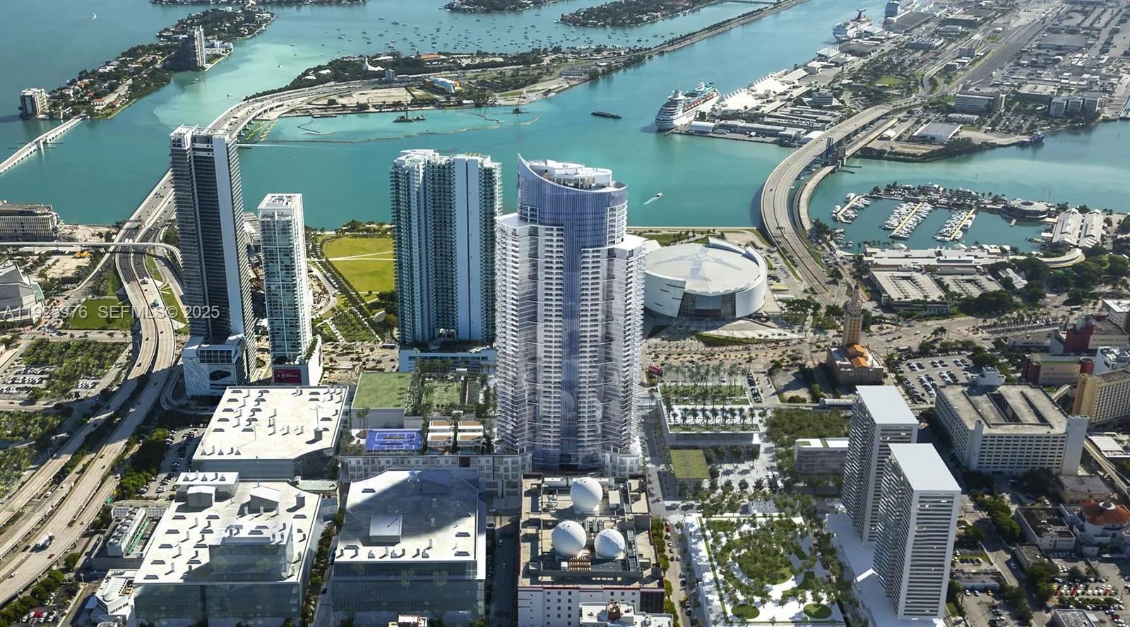 1 bedroom 2 bath for sale at 851 NE 1st Ave # 3810, Miami FL 33132