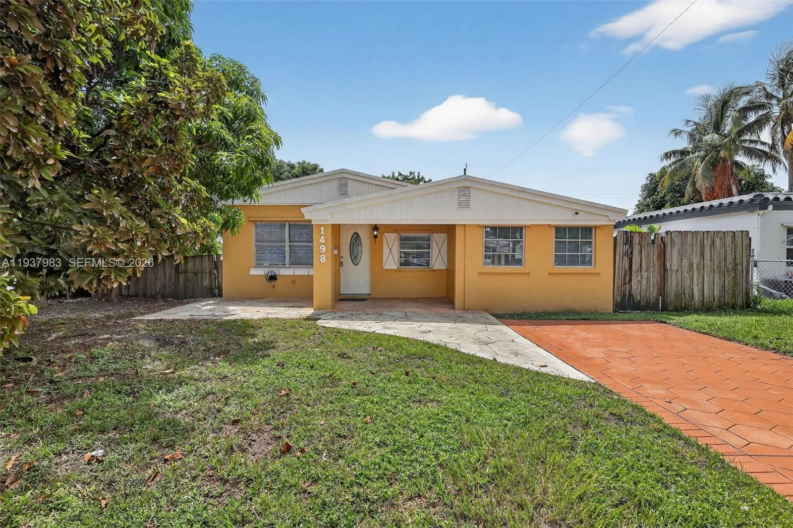 4 bedroom 3 bath for sale at 1498 NE 180th St, North Miami Beach FL 33162