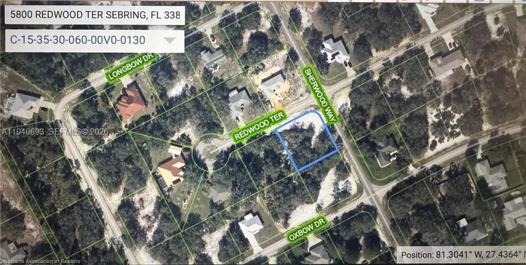 for sale at 5800 Redwood Ter, Sebring FL 33876