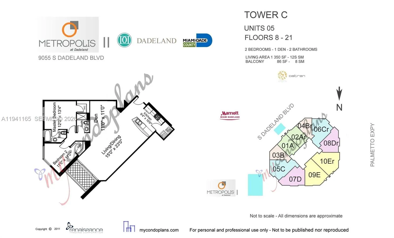 9066 SW 73rd Ct # 805, Miami FL 33156