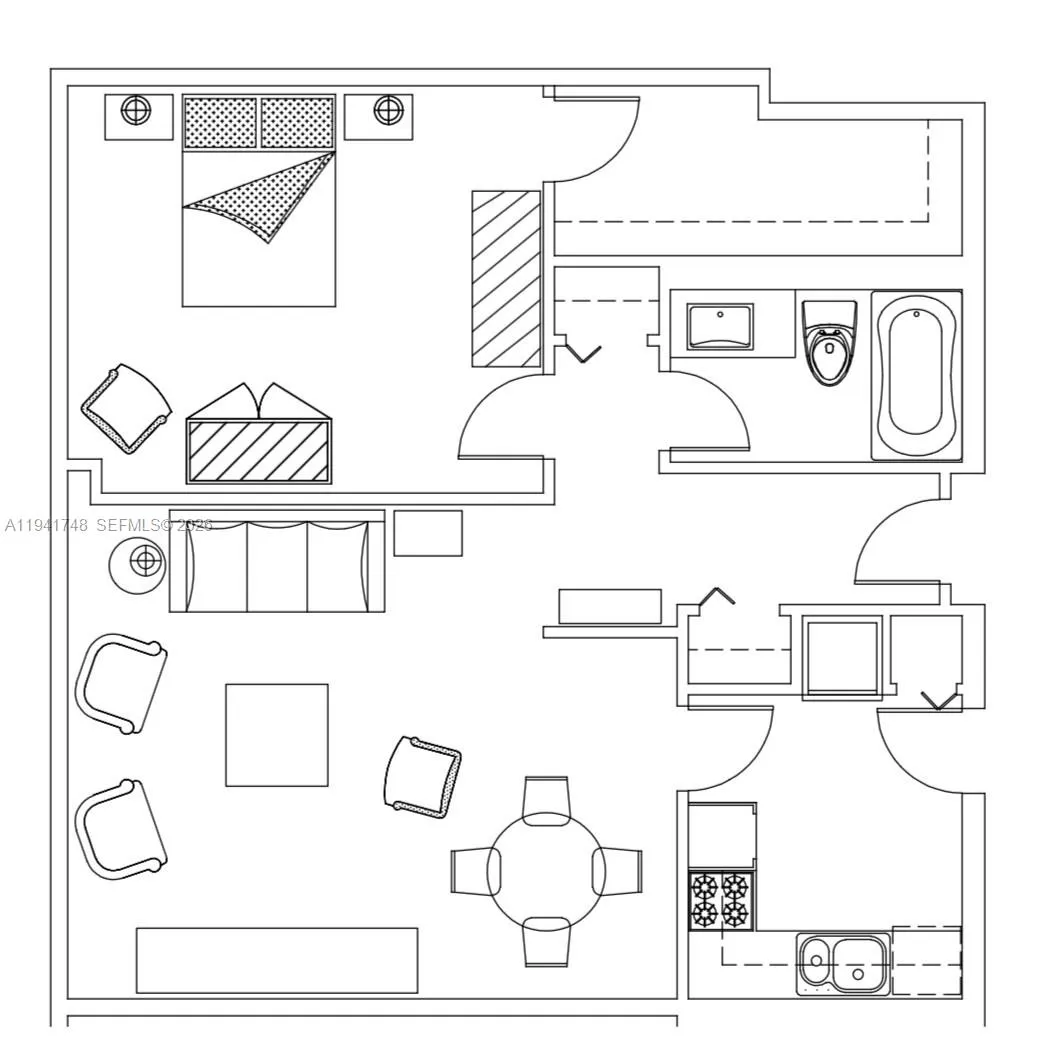 1 bedroom 1 bath for rent at 700 Biltmore Way # 1112, Coral Gables FL 33134