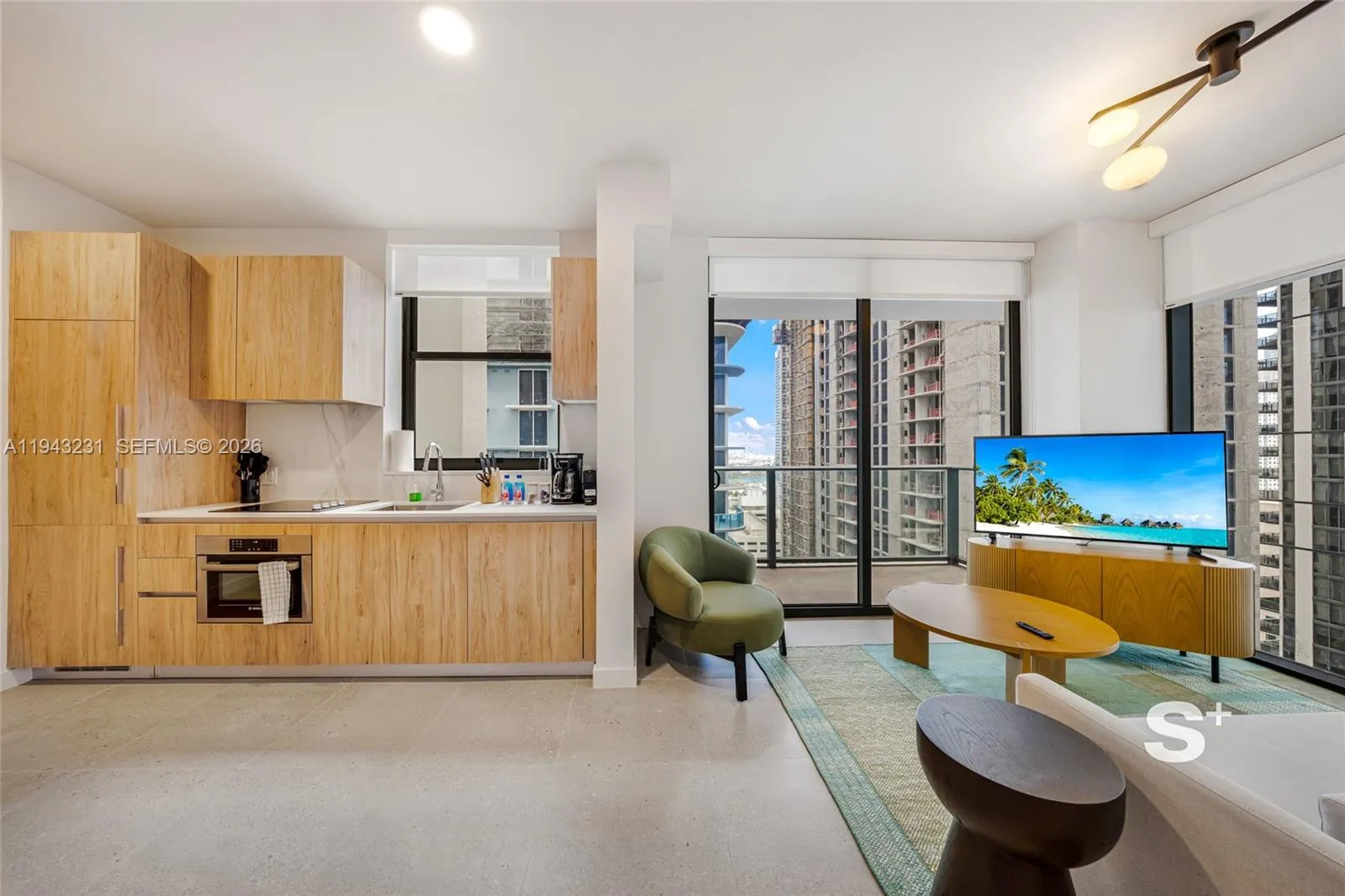 2 bedroom 2 bath for sale at 11 NE 6th St # 2307, Miami FL 33132