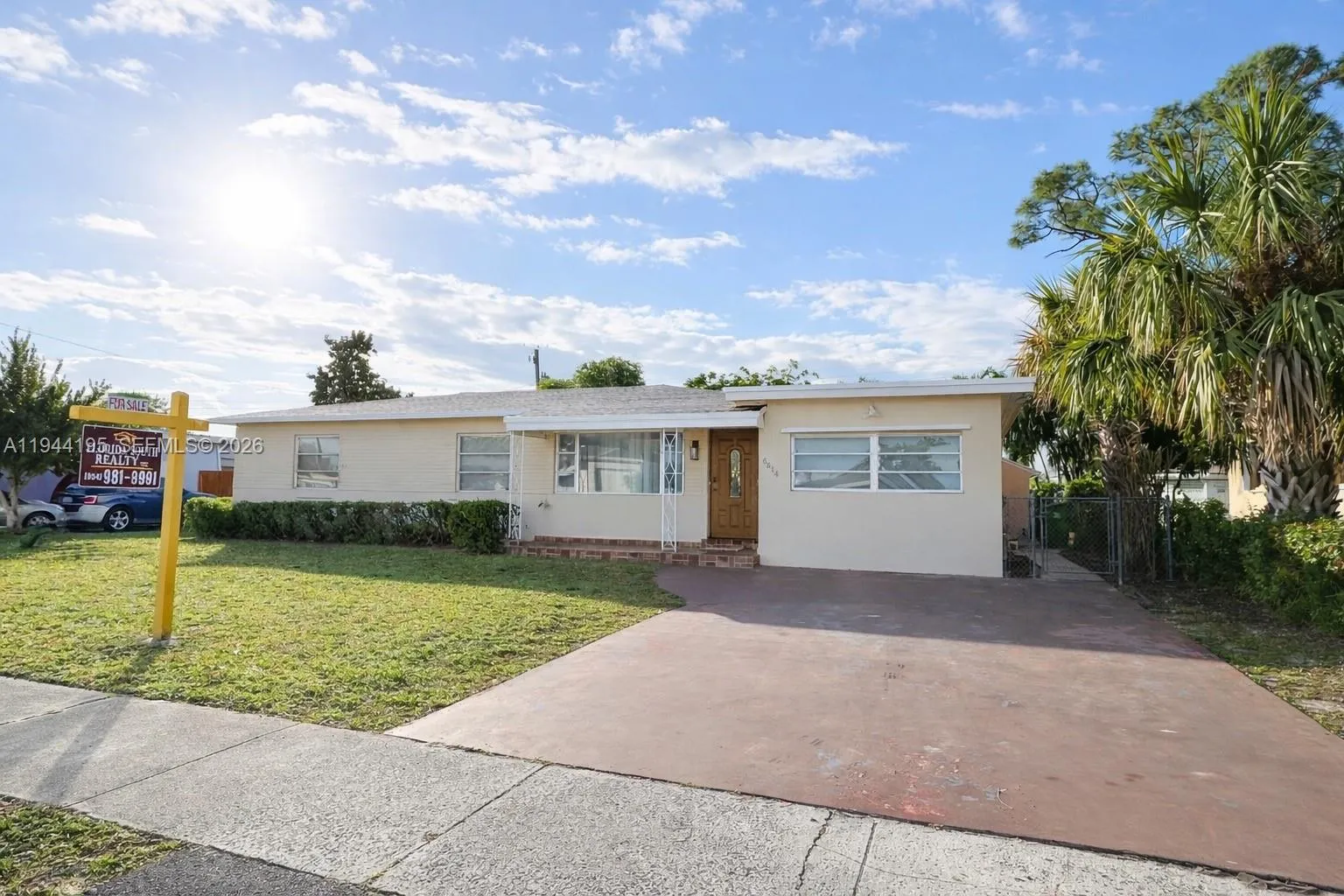 4 bedroom 3 bath for sale at 6614 SW 20th St, Miramar FL 33023