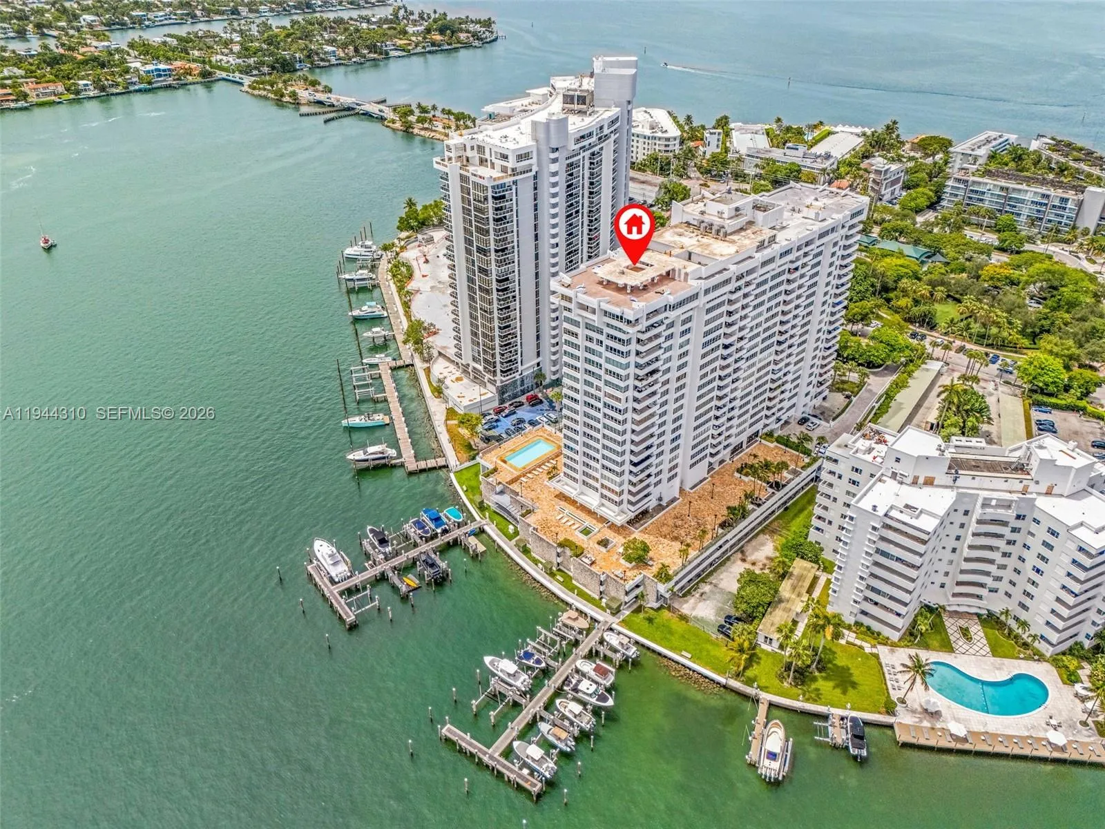 2 bedroom 2 bath for sale at 11 Island Ave # 411, Miami Beach FL 33139
