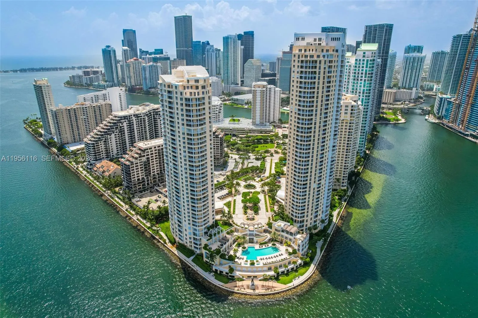 2 bedroom 2 bath for sale at 808 Brickell Key Dr # 1808, Miami FL 33131