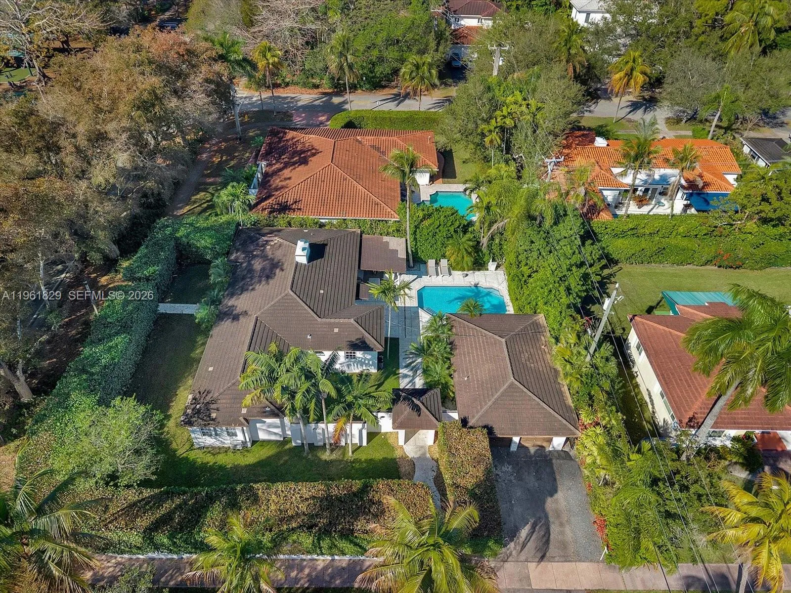 5 bedroom 4 bath for sale at 1161 Sunset Dr, Coral Gables FL 33143