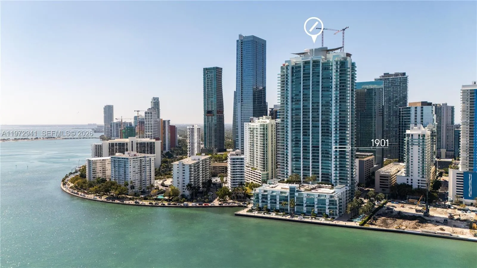2 bedroom 2 bath for sale at 1331 Brickell Bay Dr # 1901, Miami FL 33131