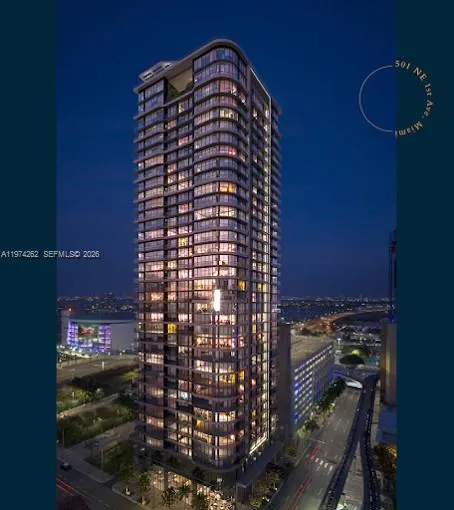 1 bath for sale at 121 NE 5th # 501B, Miami FL 33132