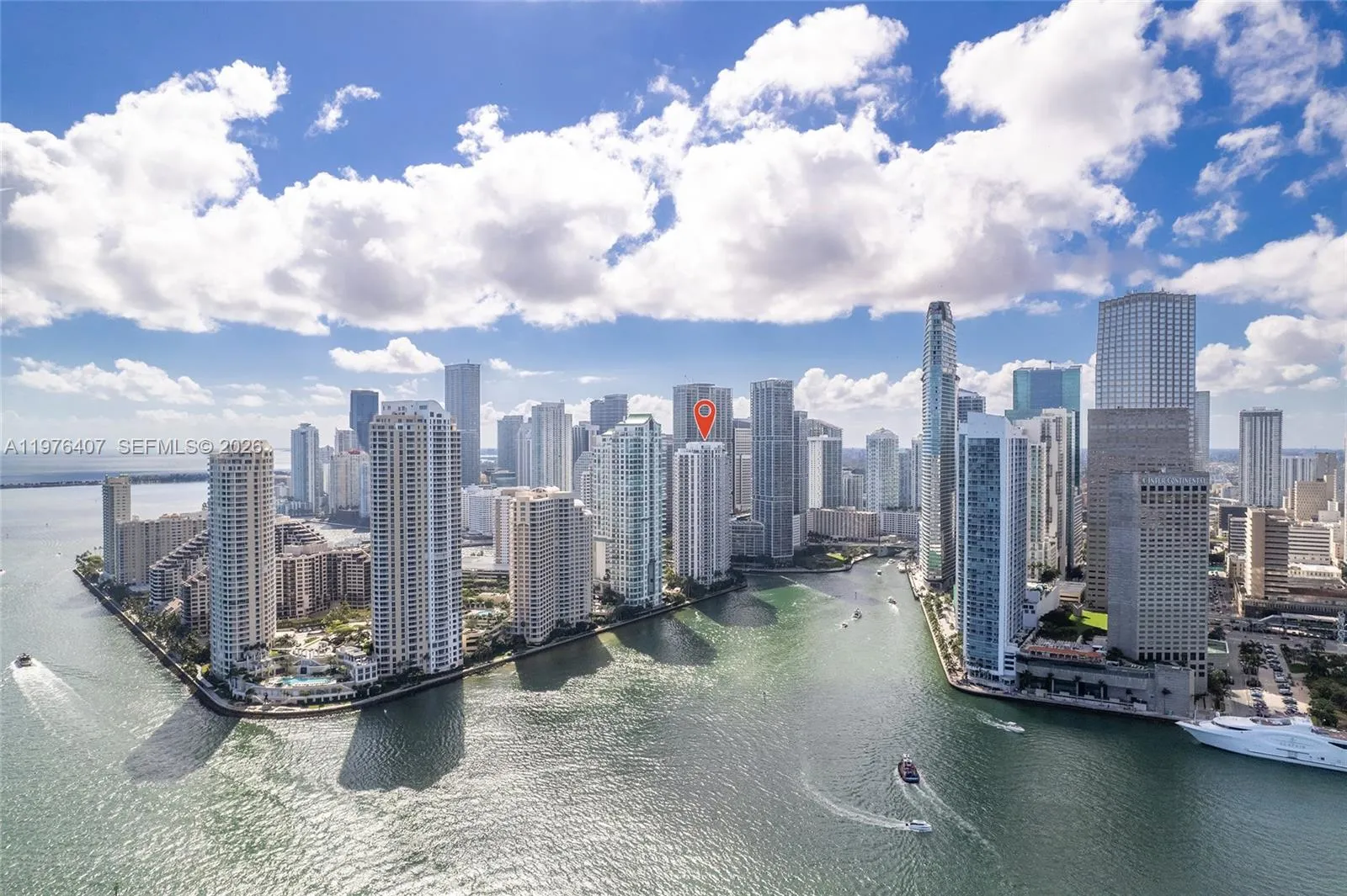 1 bedroom 1 bath for sale at 901 Brickell Key Blvd # 901, Miami FL 33131