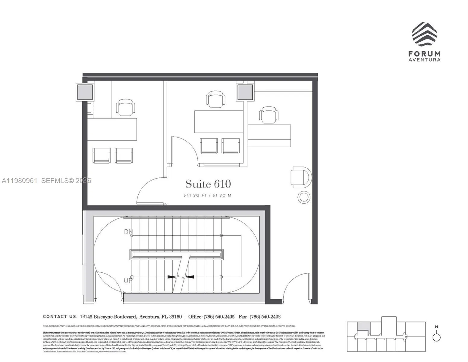 19790 W Dixie Hwy # 610, Aventura FL 33180