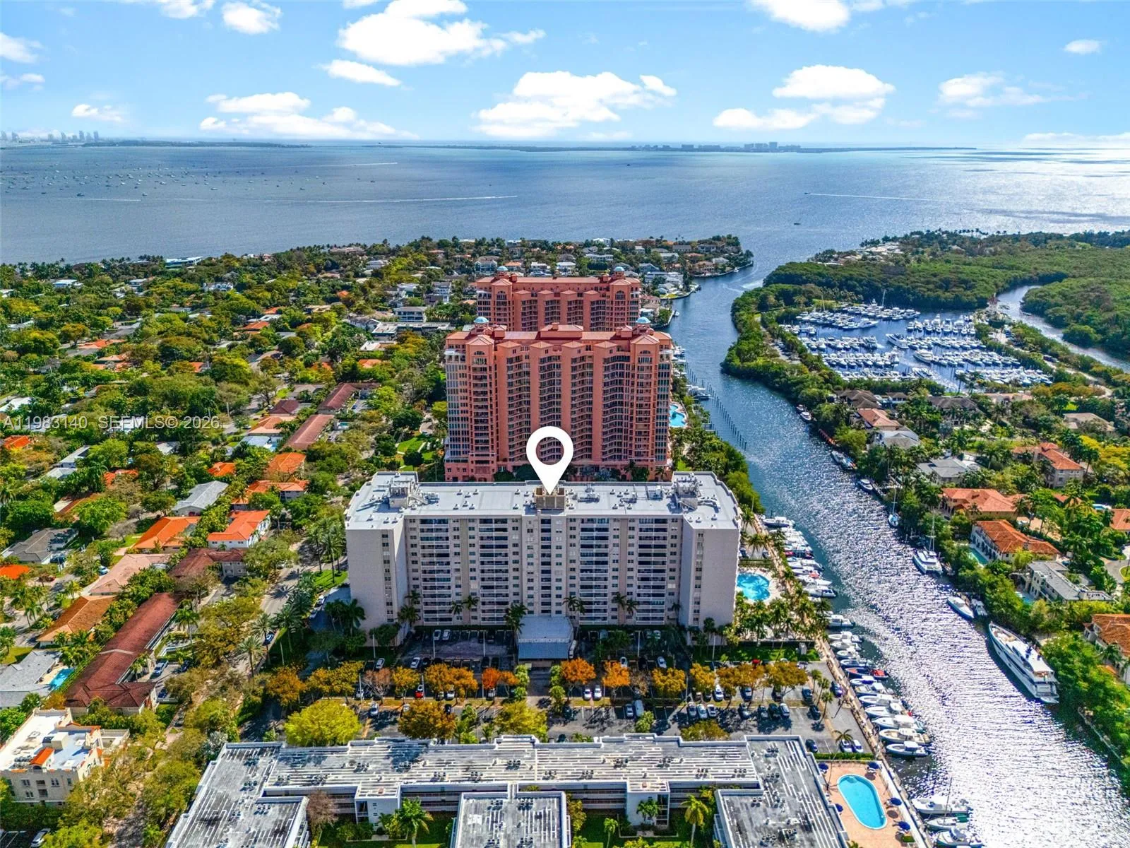 1 bedroom 1 bath for rent at 90 Edgewater Dr # 1216, Coral Gables FL 33133