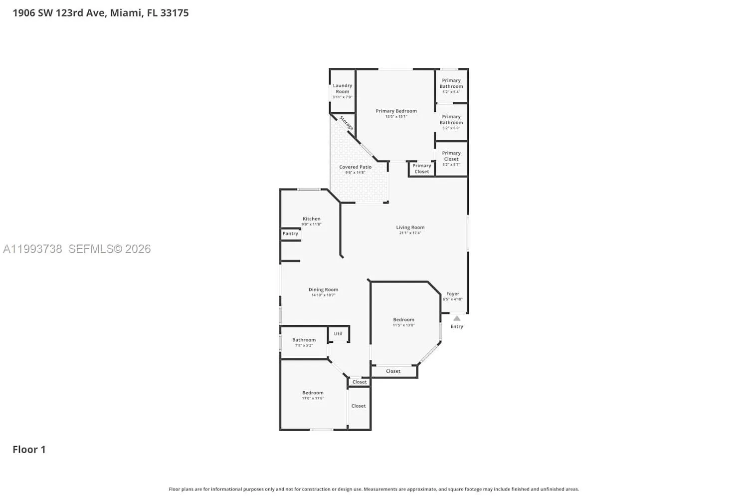 1906 SW 123rd Ave # 1906, Miami FL 33175