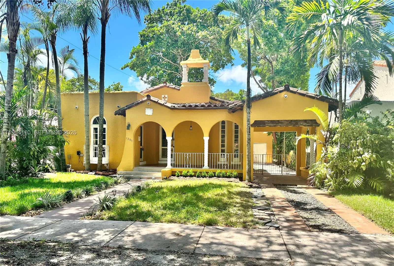 3 bedroom 2 bath for rent at 1306 Madrid St, Coral Gables FL 33134