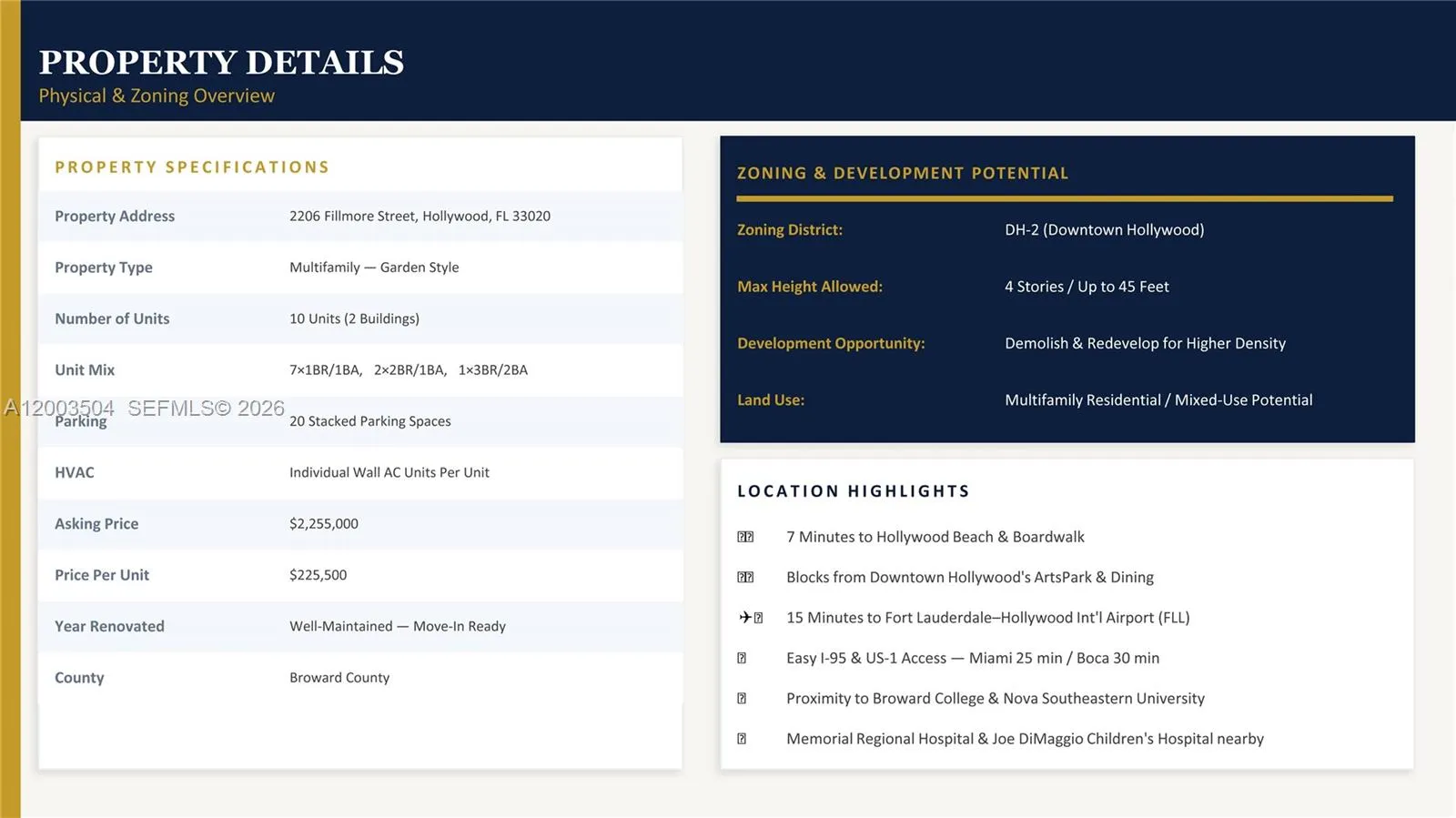 2206 Fillmore St #1-10, Hollywood FL 33020