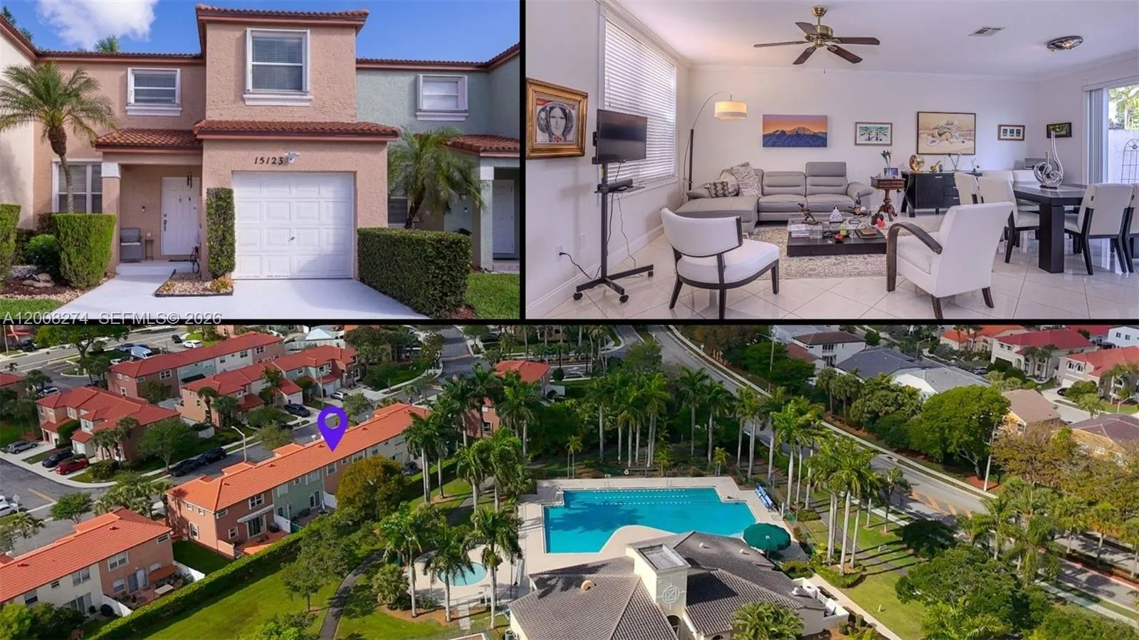 3 bedroom 2 bath for sale at 15123 NW 8th St, Pembroke Pines FL 33028