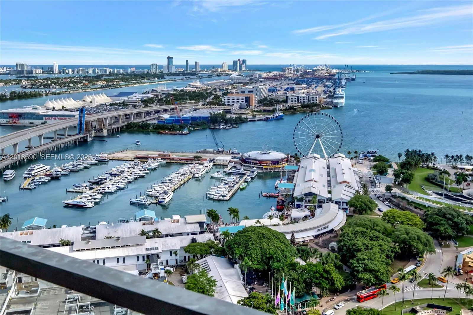 1 bedroom 1 bath for sale at 398 NE 5th St # 1407, Miami FL 33132