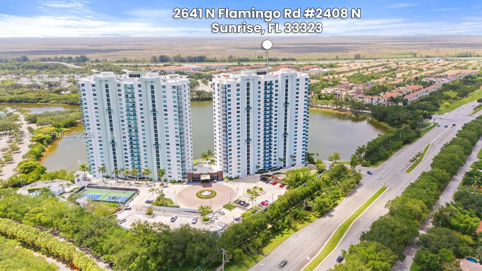 3 bedroom 3 bath for sale at 2641 N Flamingo Rd # 2408N, Sunrise FL 33323