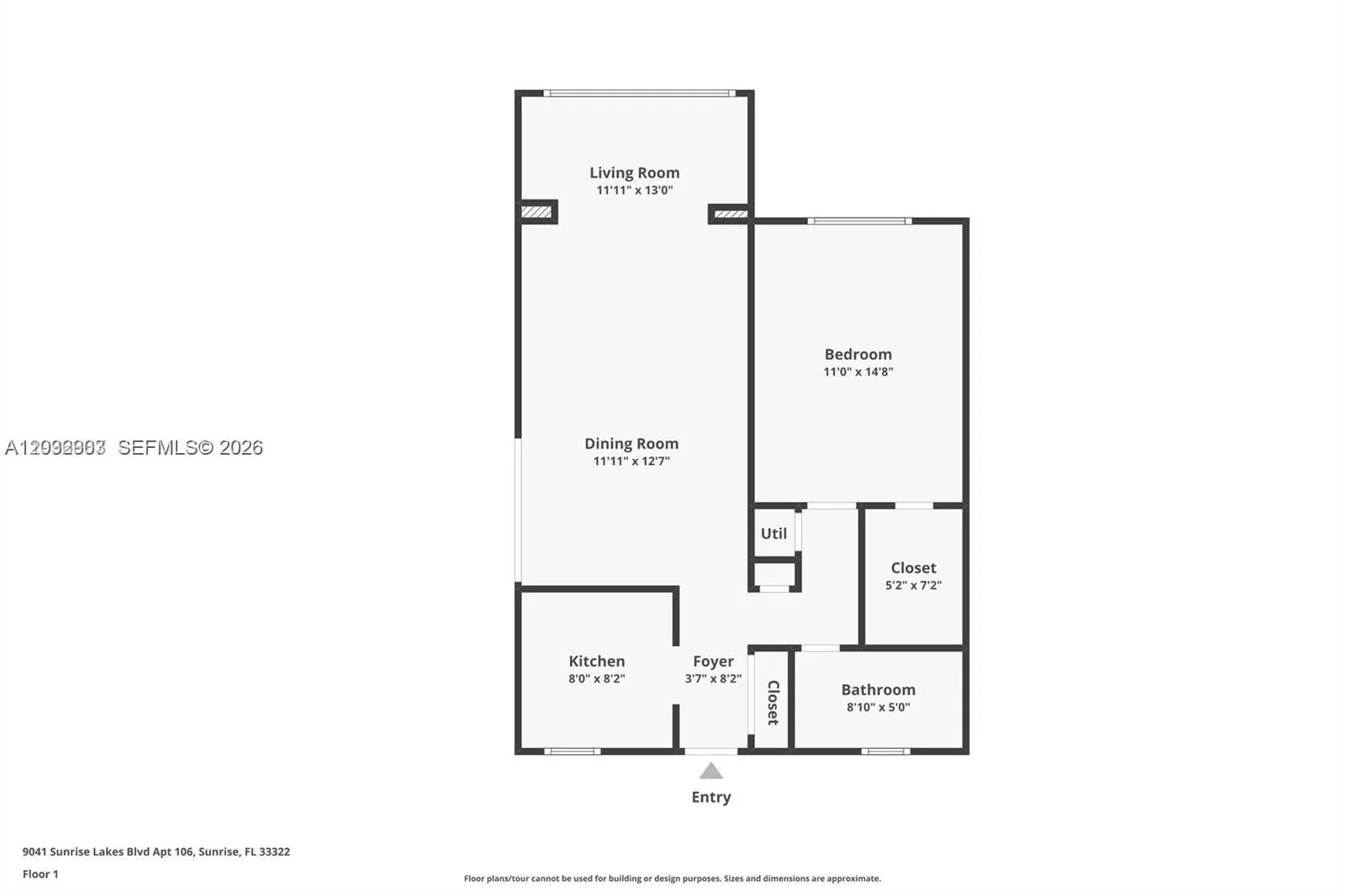 9041 Sunrise Lakes Blvd # 106, Sunrise FL 33322